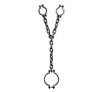 Boland 00614 - Grillete para prisionero, para manos y cuello, aprox. 100 cm, prisionero, accesorio o decoración para Halloween, fiesta de miedo, carnaval, fiesta temática