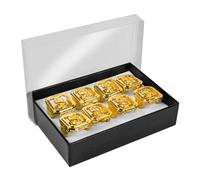 Boland 1x Dólar anillo de oro Anillo del golpeador Pimp Gangster ajustable Tamaño del vestido de lujo del equipo del traje de accesorios