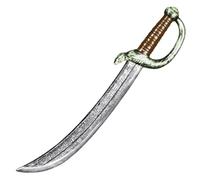 Boland 00665 - Espada Pirata Aprox. 53 cm, Accesorio de plástico, Disfraz de Pirata, Carnaval, Fiesta temática
