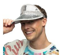 Boland 00745 - Visera sol disco, gorra para adultos, gorra años 90 para fiesta, carnaval o fiesta temática retro