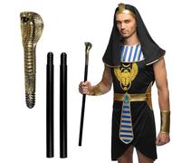 Boland 00798 - Cetro de serpiente, 3 piezas, aprox. 82 cm, accesorio de disfraz para carnaval, fiesta temática y Halloween, accesorio para disfraz de vudú o África