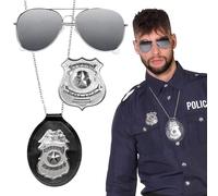 Boland-1417 Juego de policía de 3 piezas, multicolor, talla única (1417)