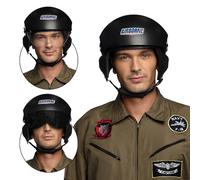 Boland 01420 - Casco Airborne, tocado para disfraz de piloto de jet, accesorios para disfraces, carnaval, fiesta temática