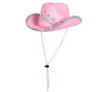 Boland 04104 - Sombrero infantil Glimmer con diadema, ribete plateado, cordón de sombrero, carnaval, fiesta de disfraces, Halloween, fiesta temática