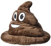 Boland 04284 - Sombrero Shithead para hombre, marrón, talla única, smiley, accesorio, fiesta de lema, fiesta temática