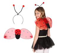 Boland 10102741 52853 Ladybird Headband and Wings Kit 25x63 cm Red, Unique