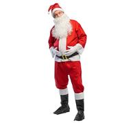 Boland 13333 - Disfraz de Papá Noel para adultos, 6 piezas, disfraz de carnaval de San Nicolás, conjunto de Papá Noel para Navidad, carnaval y fiestas temáticas
