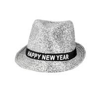Boland-Strahlend glücklich Sombrero Sparkling Happy New Year, color plata, talla única (13450)
