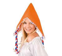 Boland 20599 - sombrero adulto con el pelo, un tamaño, blanco/naranja