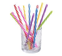 Boland 30297 - Pajitas reutilizables (12 unidades, 21 cm, con cepillo de limpieza), colores surtidos