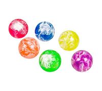 Boland 30830 - Juego de Bolas de Goma de mármol con 6 Bolas de Goma marmoladas, tamaño por Bola de 3 cm, Regalo de Regalo, Regalo, Relleno de piñata, Bolsa de Regalo