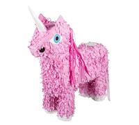 Boland 30933 - Pinata Unicornio para Colgar, Unicornio, Rosa, tamaño 47 x 39 cm, para Rellenar, Animales, Fiesta de cumpleaños, Fiesta temática