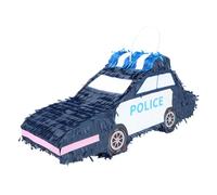 Boland 30970 - Piñata Coche de Policía, 56 x 23 cx 18 cm, Decoración Colgante, Decoración para Cumpleaños, Fiesta de Lemas y Carnaval