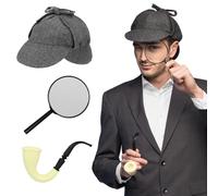 Boland 33201 - Set de detective para disfraces, accesorios para carnaval, set de disfraz, gorra, lupa y silbato, fiesta temática, JGA