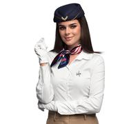 Boland 33205 - Set de disfraces para adultos, azafata de vuelo, accesorios de disfraces para carnaval o fiesta temática, set para disfraces