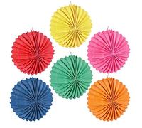 Boland 42036 - Farolillo de globo, monocolor, 12 unidades, tamaño 22 cm, 6 colores surtidos, farolillos de papel, farolillo, rojo, amarillo, rosa, verde, naranja, azul, farolillo, cumpleaños