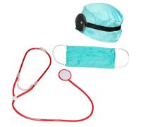 Boland 44809 - Set de doctor para disfraces, accesorios para carnaval, set de disfraz, gorro, cinta para la cabeza, reflector, mascarilla bucal y estetoscopio, fiesta temática, JGA