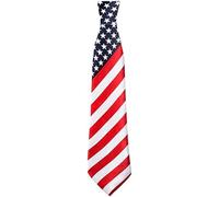 Boland 44961 - Corbata de Estados Unidos, disfraz americano, estrellas y rayas, accesorios, carnaval, disfraz, fiesta temática, fiesta temática