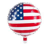 Boland 44972 - Globo USA, tamaño 45 cm, globo impreso, globo, helio, América, Estados Unidos, Estrellas y Rayas, regalo, decoración, cumpleaños, fiesta temática