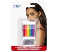 Boland 45065 6-in-1 Rainbow Makeup Pen, Unisex Kids, Multi-Col (Importación USA)