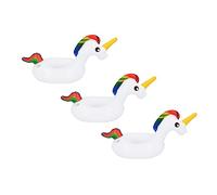 Boland 50026 - Inflable portavasos unicornio, 3 piezas en un set, juguete acuático, decoración, deco de fiesta para piscina, fiesta de verano y fiesta de lema