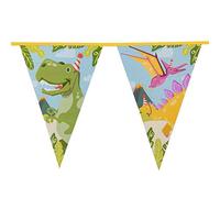 Boland 50050 - Guirnalda de banderines (6 m, diseño de Dinosaurios, decoración para Colgar, Guirnalda de cumpleaños Infantiles, Fiesta temática, Carnaval)