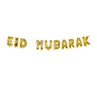 Boland 50916 - Guirnalda de globos Eid Mubarak, longitud 5 m, decoración para fiestas, Ramadán, decoración colgante