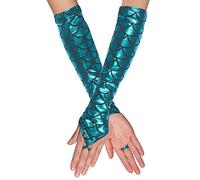 Boland 51027 - Guantes de sirena para adultos, talla única, escamas, mundo submarino, accesorios, fiesta temática, carnaval