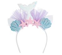 Boland 51034 - Diadema de sirena con estrellas y purpurina, diadema para adultos, tocado para disfraz de sirena