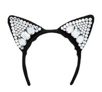 Boland 52112 - Tiara de gato, diadema para adultos, tocado, accesorio para disfraces o fiestas temáticas