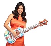 Boland 52178 - Guitarra hinchable Aloha, 104 cm, juguete acuático, decoración, decoración de fiesta para piscina, fiesta de verano y fiesta temática, accesorios para disfraces de carnaval