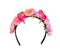 Boland 52218 - Tiara Lotus, diadema con flores y flores, verano, playa, Ibiza, Hawaii, carnaval, Halloween, carnaval, fiesta temática, accesorio de disfraz
