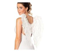 Boland 52798 - Alas de pluma de ángel, tamaño 50 x 50 cm, blanco, cupido, mensajero celestial, accesorio, navidad, disfraz, fiesta temática, carnaval