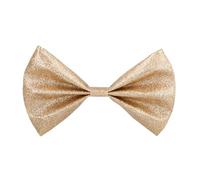 Boland Pajarita 53110 brillante dorada aprox. 13 cm con banda elástica diseño estrecho