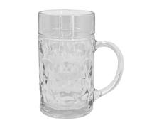 Boland - 54249 - Jarra de cerveza de cristal, 1 litro, jarra de cerveza para fiestas, cumpleaños o festivales de la cerveza, vaso para una pinta de cerveza