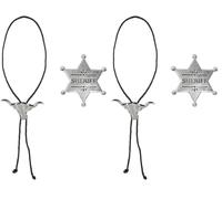 Boland 54316 - Traje determinada del Vaquero, Cadena y Estrella de Sheriff (Paquete de 2)