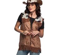 Boland 54322 - Chaleco Western para adultos, chaqueta, vaquero, indio, disfraz, carnaval, fiesta de lema