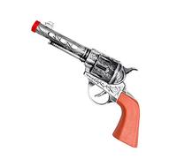 Boland 54338 - Pistola Deputy Sheriff, tamaño 20 cm, Plata-marrón, Adornos, niño, Juguete, Arma, maniquí, Disfraz, Carnaval, Fiesta temática