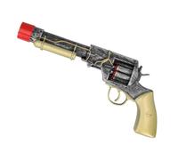 Boland 54349 - Pistola steampunk de 30 cm, pistola de carnaval, accesorios de disfraz para Halloween, carnaval y fiestas temáticas