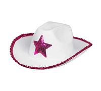 Boland 54376 Rodeo Star - Sombrero de vaquero con lentejuelas, para adultos, carnaval, Halloween, fiesta temática