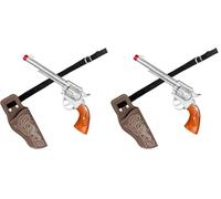 Boland 54384 - Set de Vaquero, Pistola y cinturón con Funda, Accesorio para Disfraces de Carnaval y Fiestas temáticas, Accesorio para Disfraces de Carnaval (Paquete de 2)