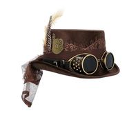 Boland 54562 - Sombrero Space Punk Deluxe con gafas, sombrero steampunk, tocado, accesorio de disfraz para carnaval, fiesta temática o JGA