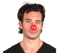 Boland 55522 - Nariz de Payaso de plástico con Banda elástica, 24 Unidades, Color Rojo, súper Resistente, Divertido, Accesorio, Fiesta temática, Carnaval