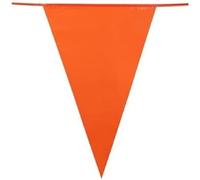 Boland 61871 - Banderín Naranja, 1 Pieza, Longitud 25 Metros, 40 Banderas de 20 x 30 cm, Cadena de Banderas, decoración, Guirnalda, Fiesta temática, cumpleaños, EM, Copa del Mundo