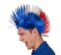 Boland 62024 - adultos peluca Punk Francia, un tamaño, color azul/blanco/rojo