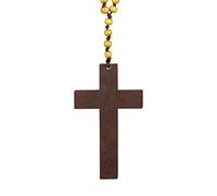 Boland 64331 - Collar de Madera con Cruz de Sacerdote, Multicolor