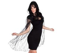 Boland 71000 - Capa de telaraña, Longitud Aprox. 150 cm, Accesorio para Disfraces de Carnaval, Disfraz de araña para Halloween o Carnaval