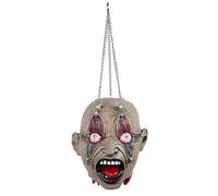 Boland 72271 - Calavera colgante con cadenas, 50 x 21 cm, Decoración de fiesta, Decoración de terror para Carnaval y Halloween