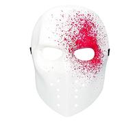Boland 72276 - Máscara de asesino sangriento, máscara facial de hockey sobre hielo, asesino sangriento, psicópata, accesorio para Halloween, carnaval, fiesta temática