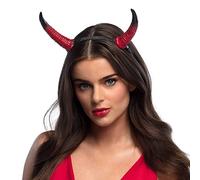 Boland 72279 - Diadema de Diablo con Cuernos para Adultos, Accesorio para Disfraces de Halloween y Carnaval, Accesorio para Disfraces